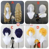 Limbus Company Hohenheim Sancho Ezra Heishou Pack Faust Silver Blonde Blue Styled Cosplay Wig