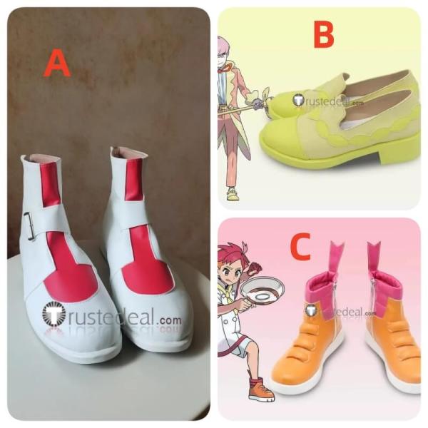 Pokemon Scarlet and Violet Crispin Ortega Drayton Kakitsubata Cosplay Shoes Boots