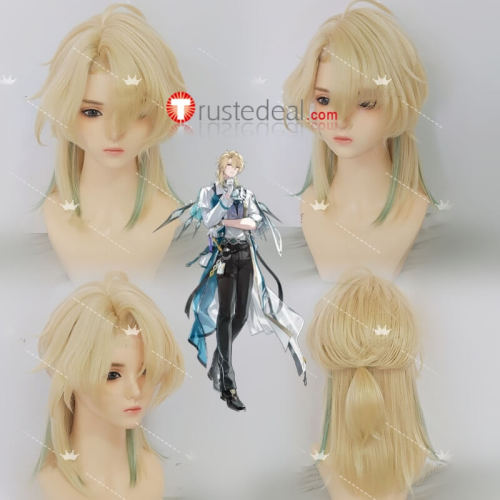 Wuthering Waves WuWa Luuk Herssen Galbrena Qiuyuan Zani Gray Blonde Styled Cosplay Wig