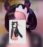 Commission Pokemon Sword Shield Marnie Black Styled Cosplay Wig