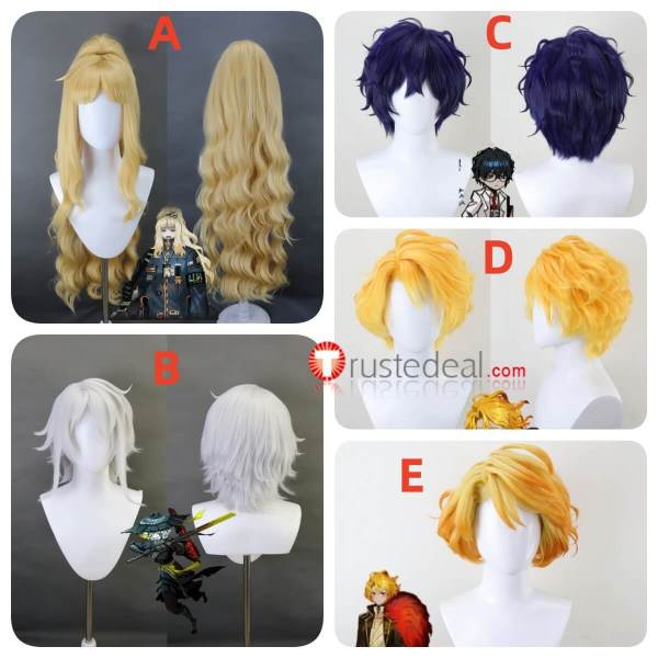 Limbus Company Hohenheim Sancho Ezra Heishou Pack Faust Silver Blonde Blue Styled Cosplay Wig