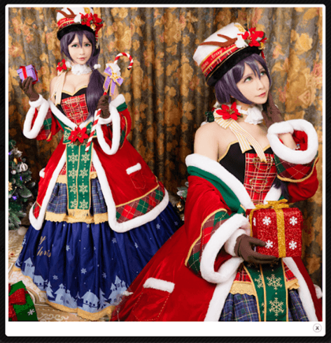 Love Live Tojo Nozomi Awakening Christmas Cosplay Costume