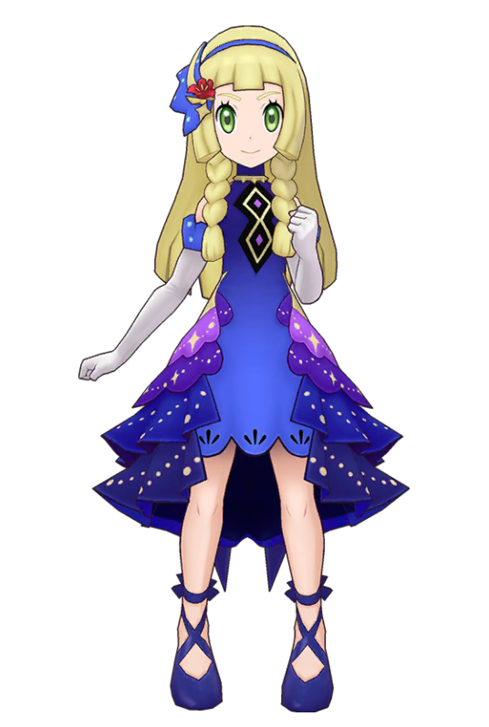 Pokemon Sun Moon Masters EX Lillie Purple Dress Cosplay Costume