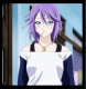 Rosario and Vampire Mizore Shirayuki Purple Styled Cosplay Wig