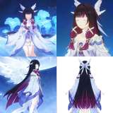 Genshin Impact Eleven Fatui Harbingers Columbina Styled Cosplay Wig 90cm