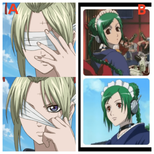 Tsukuyo Tama Green Styled Cosplay Wig