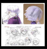 Pandora Hearts Xerxes Break Purple Styled Cosplay Wig