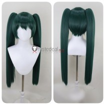 D.Gray-man Lenalee Lee Green Ponytails Styled Cosplay Wig