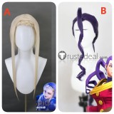 Street Fighter Rose Ingrid Blodne Purple Styled Cosplay Wig