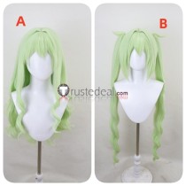 Highlander Railroad Academy Central Control Center Twins Nozomi Hikari Tachibana Green Styled Cosplay Wig