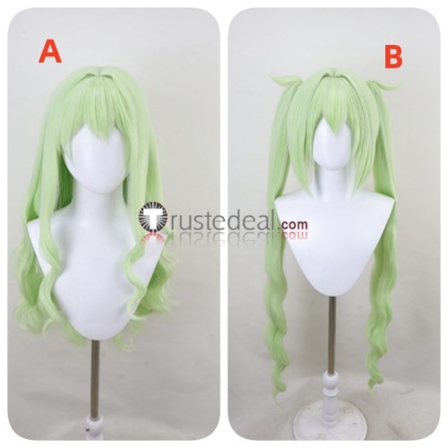 Blue Archive Highlander Railroad Academy Central Control Center Twins Nozomi Hikari Tachibana Green Styled Cosplay Wig