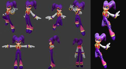 Nights into Dream Purple Cosplay Costume