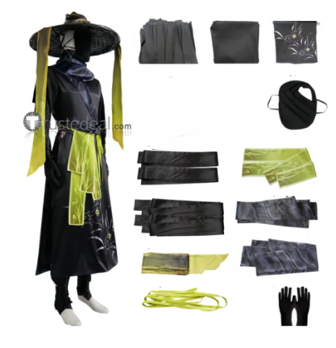 Limbus Company Heishou Pack Mao Branch Adept Outfit Faust Zilu Cosplay Costume