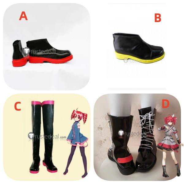 Vocaloid Akita Neru Kasane Teto Cosplay Shoes Boots