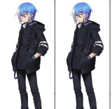 Vocaloid Matsudappoiyo Black Blue Cosplay Costume