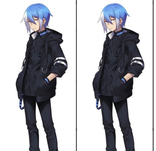 Vocaloid Matsudappoiyo Black Blue Cosplay Costume