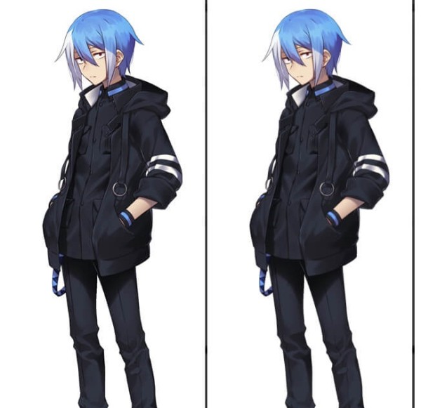 Vocaloid Matsudappoiyo Black Blue Cosplay Costume