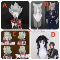 Zenless Zone Zero ZZZ HoYoverse Billy Kid Severian Lowell Sunna Ye Shiyuan Silver Spiky Styled Cosplay Wig