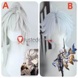 Honkai Star Rail HSR Jing Yuan Phainon Prestyled Silver White Ponytail Cosplay Wig