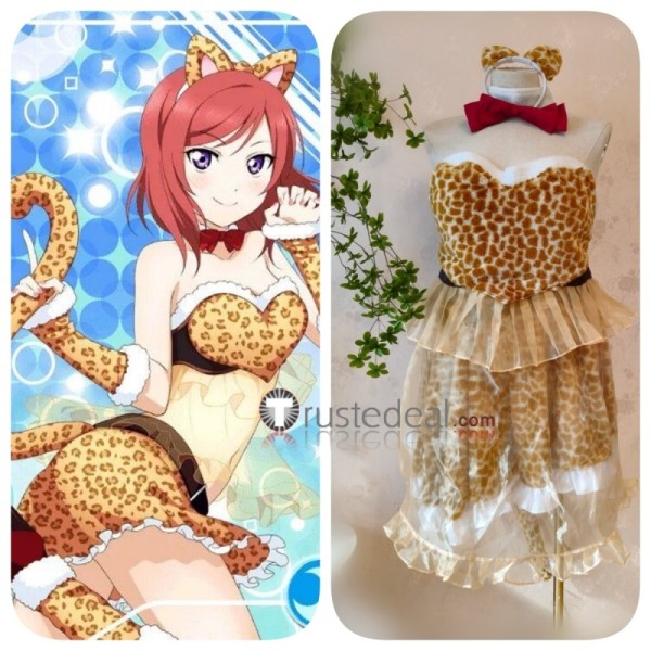 Love Live Maki Nishikino Cheetah Leopard Cosplay Costume