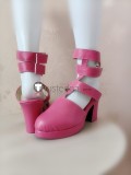 Pokemon XY Serena Shauna Kalos Kitt Lisia Black Cosplay Shoes Boots