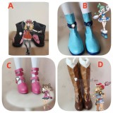 Pokemon XY Serena Shauna Kalos Kitt Lisia Black Cosplay Shoes Boots