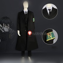 Limbus Company Yi Sang Solemn Lament The Time Ripper Black Suit Cosplay Costume