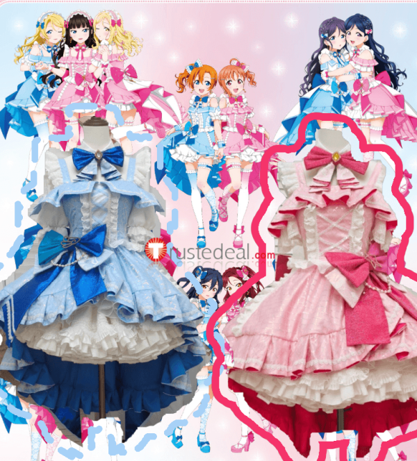 Love Live μ's Aqours Special Collab Nico Honoka Hanayo Takami Chika Yoshiko Ruby Group Cosplay Costume