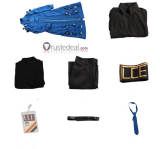 Limbus Company Erlking Heathcliff Hohenheim Blue Cosplay Costume