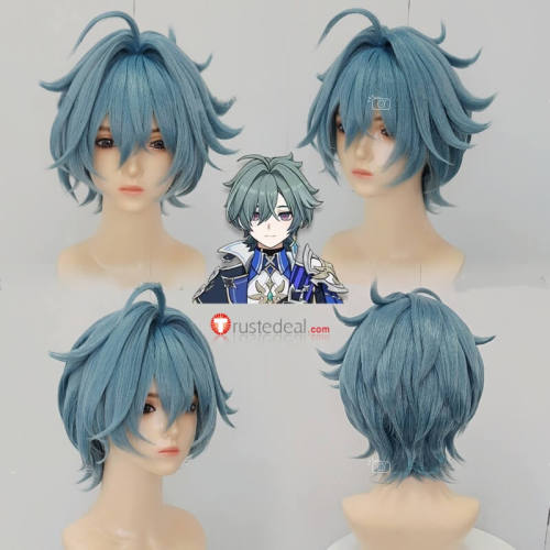 Genshin Impact Eleven Fatui Harbingers Columbina Lohen Neuvillette Nicole Reeyn Blonde Styled Cosplay Wig