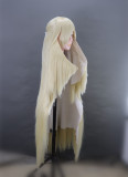 Pokemon Sun And Moon Lillie Lusamine Long Blonde Styled Cosplay Wig