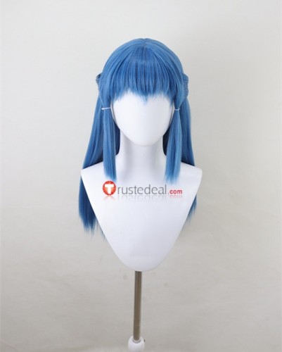Dawn Blue Black Styled Cosplay Wig