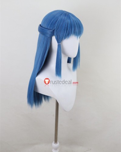 Dawn Blue Black Styled Cosplay Wig