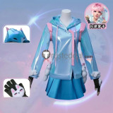 Overwatch 2 Season 15 Battle Skin Rainy Day Kiriko Blue Cosplay Costume