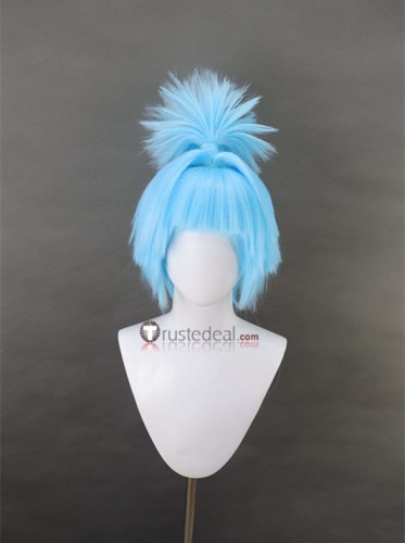 YuGiOh Roboppi Sora Perse Shiunin Blue Styled Cosplay Wig