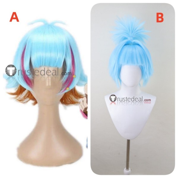 YuGiOh Roboppi Sora Perse Shiunin Blue Styled Cosplay Wig