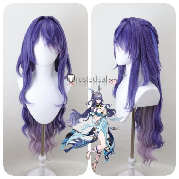 Genshin Impact Lauma Purple Styled Cosplay Wig