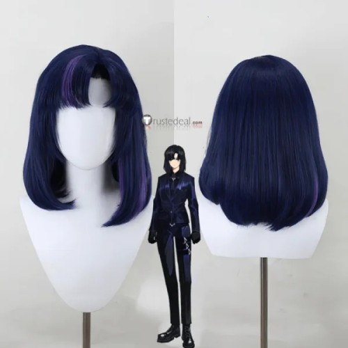 Limbus Company Kid Young Araya Blue Kimono Purpe Cosplay Costume