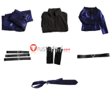 Limbus Company Kid Young Araya Blue Kimono Purpe Cosplay Costume