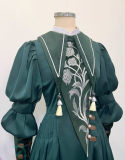 FF14 FFXIV Halmarut Green Dress Cosplay Costume