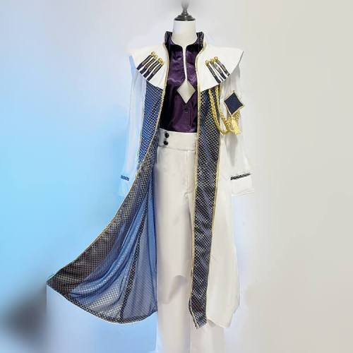 Hades White Blue Cosplay Costume