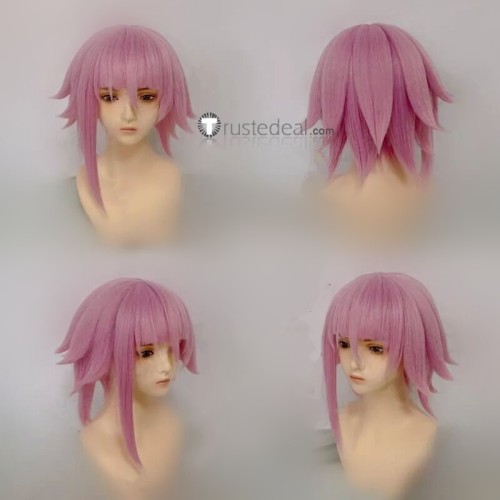 Short Pink Styled Cosplay Wig