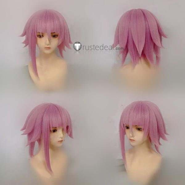 Short Pink Styled Cosplay Wig
