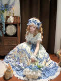Blueberry Bunny Cottagecore Lolita Dress