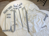 Jirai Kei Cyberpunk Black White Oversize Electronics Coat Shorts Pants