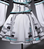 Jirai Kei Cyberpunk Black White Techwear Bunny Lolita Dress