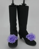 Black Velvet Rin Snowy Mountain Cosplay Shoes Boots