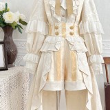 Ouji Kei Prince Champagne Lolita Dress Suspender Shorts Blouse