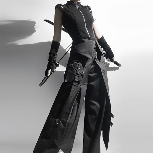 Ouji Kei Prince Unisex Gothic Lolita Black Halloween Costume