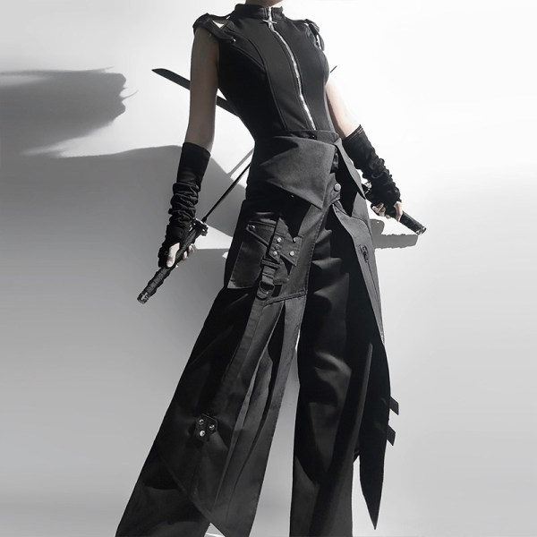 Ouji Kei Prince Unisex Gothic Lolita Black Halloween Costume